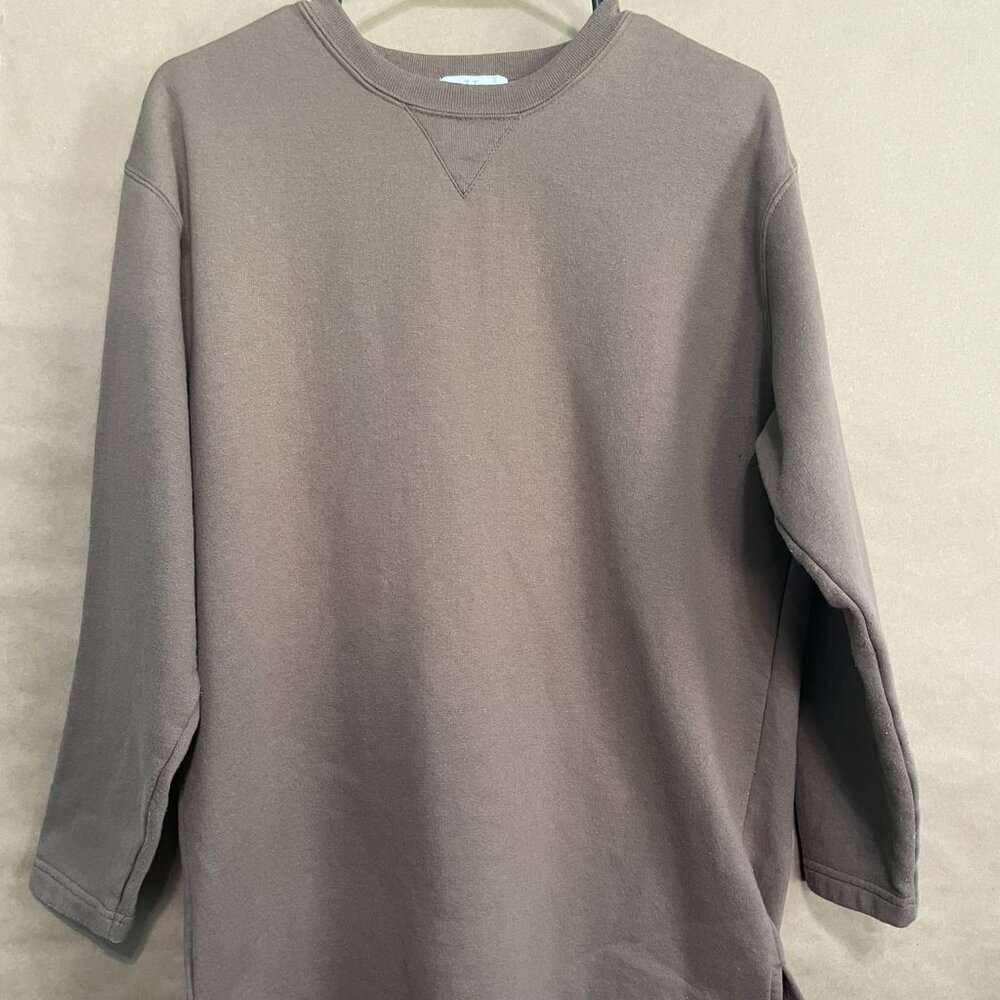 Paul Harris Brown Crew Neck Sweatshirt, Men's Size Large